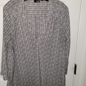 Black and white blouse